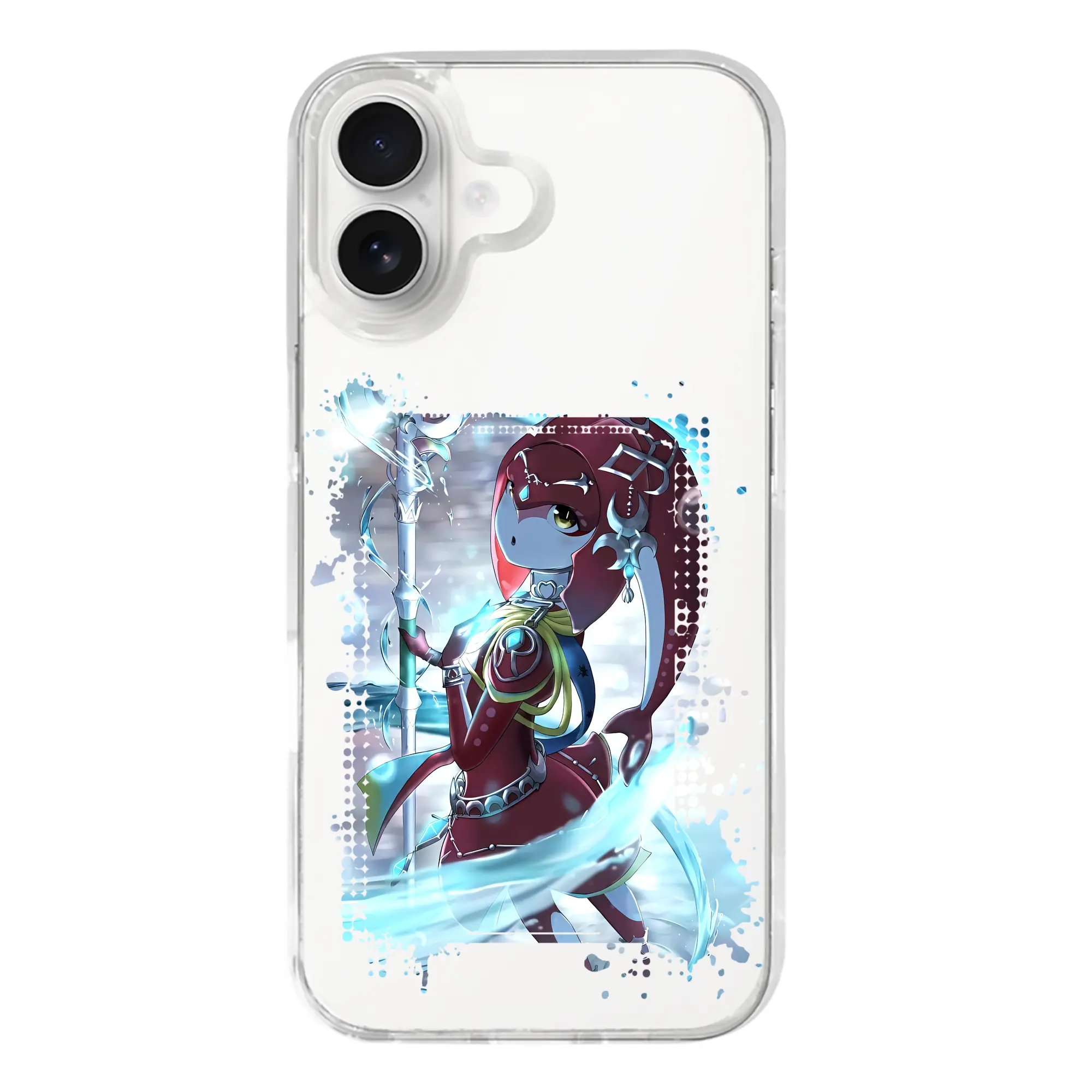 ゼルダの伝説 グッズ,Mipha - iPhone 17シリーズ 透明スマホケース – 薄型・耐衝撃・精密フィット保護カバー